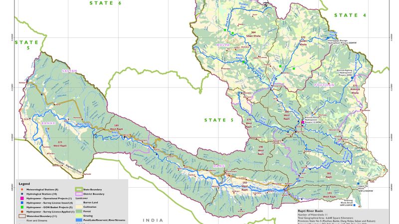 Watersheds in Rapti River Basin