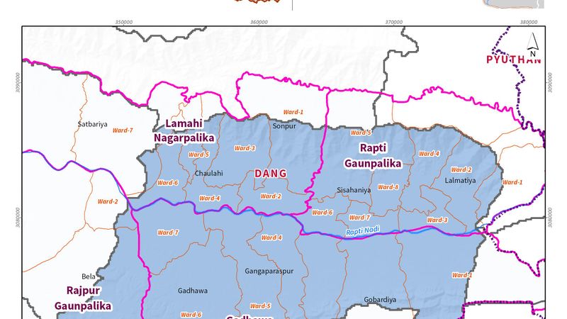 Administrative  Boundary of Rapti River Basin