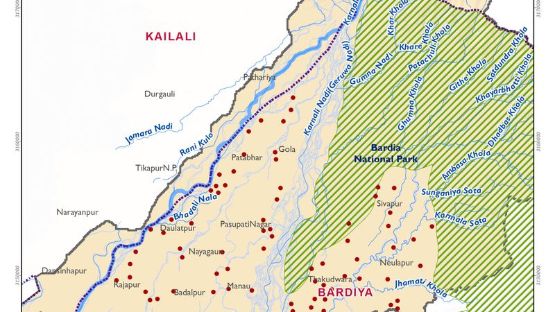 Flood Risk Location in Lower Karnali  Watershed