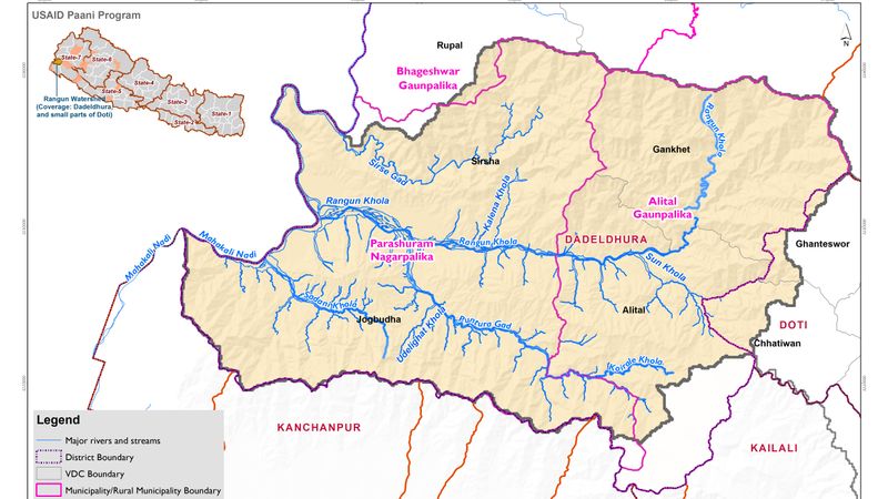 River System of Rangun River Basin