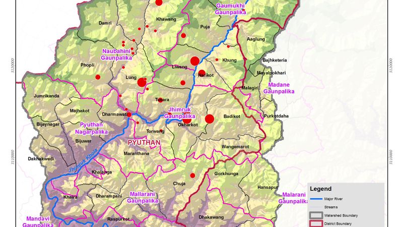 Location Of Landslide Risk