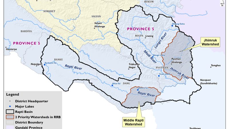 Rapti River Basin (RRB)-Major River Systems, Water Resources and Priority Watersheds